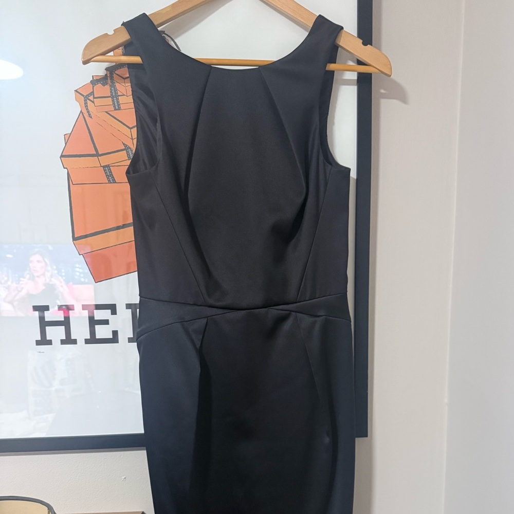 Topshop Black Midi Dress